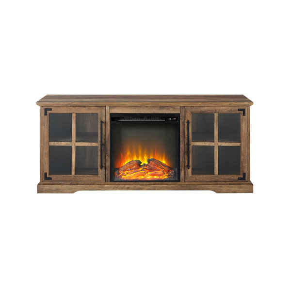 Gracie Oaks Dougan TV Stand for TVs up to 65" with Fireplace Included